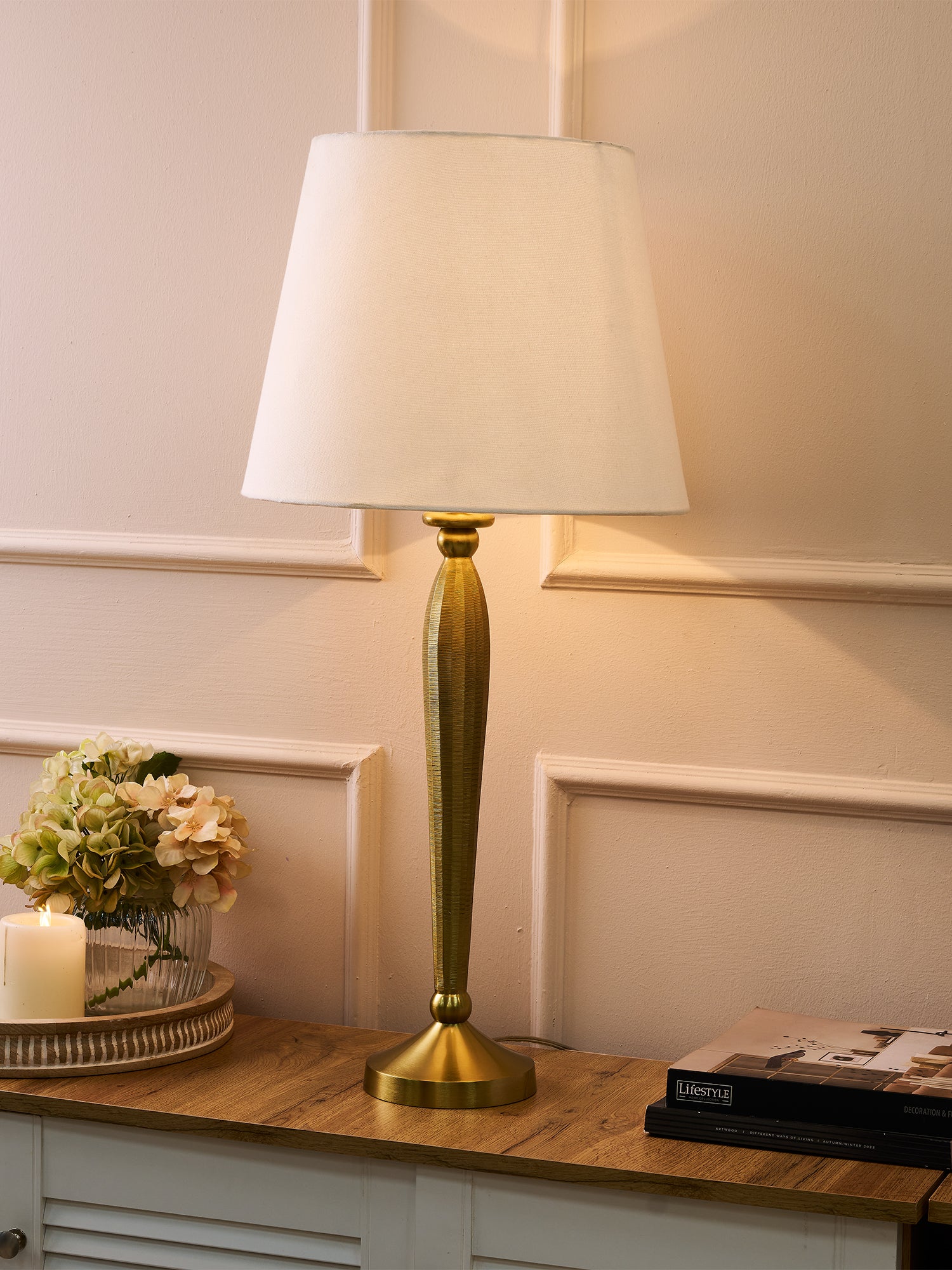 Aurelia Textura Gold Table Lamp