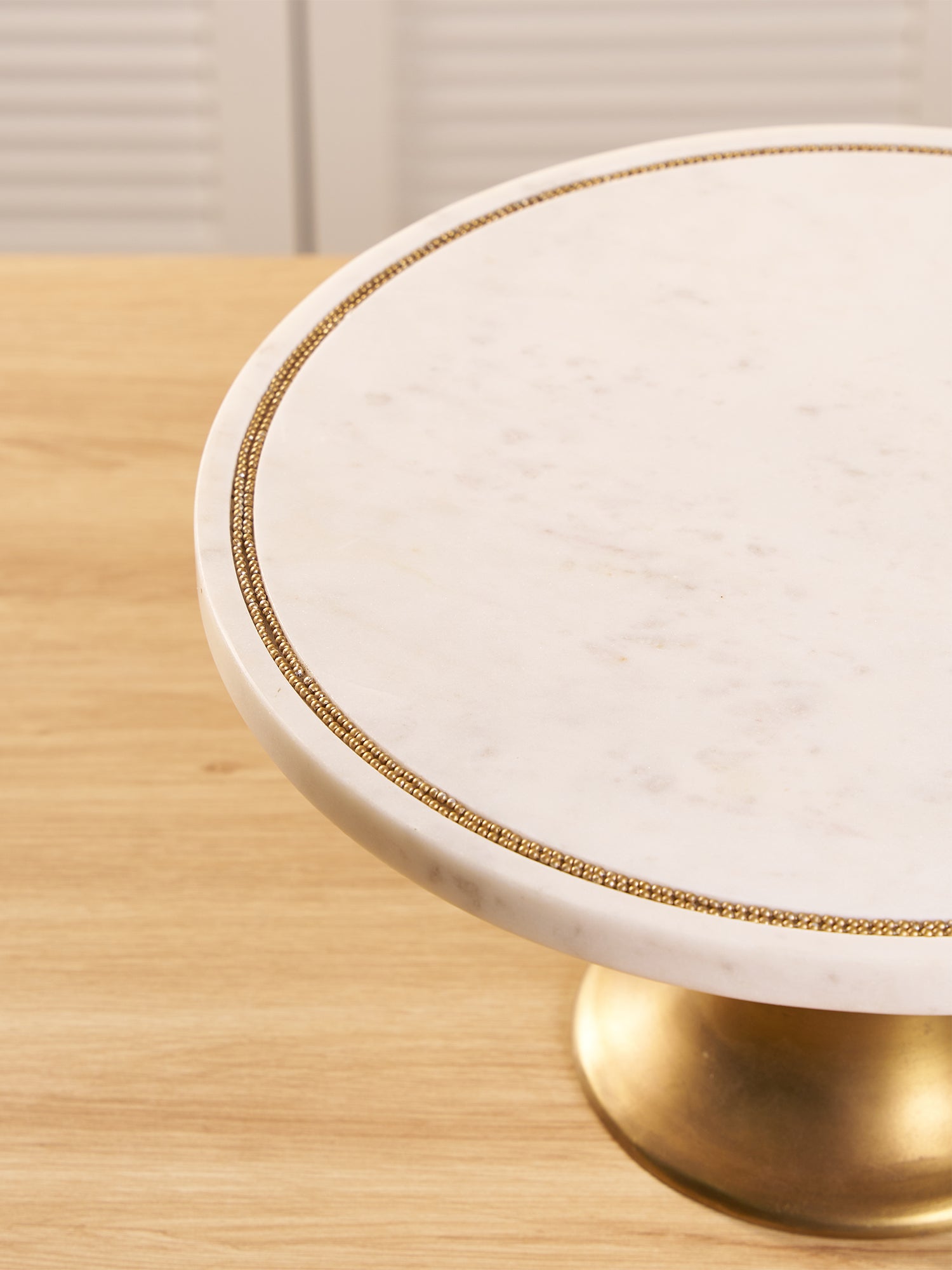 Eterna Marble Brass Cake Stand