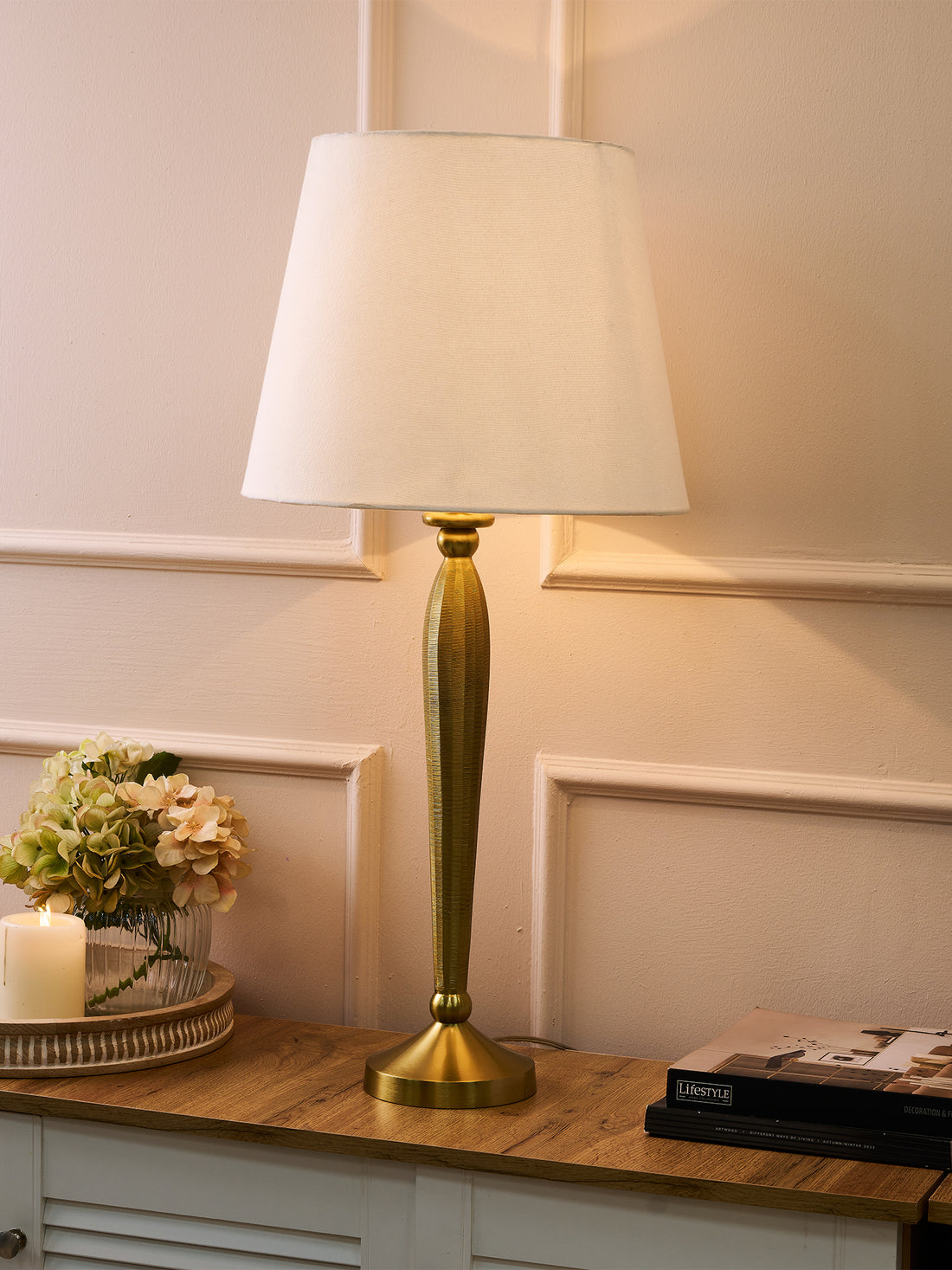 Aurelia Textura Gold Table Lamp