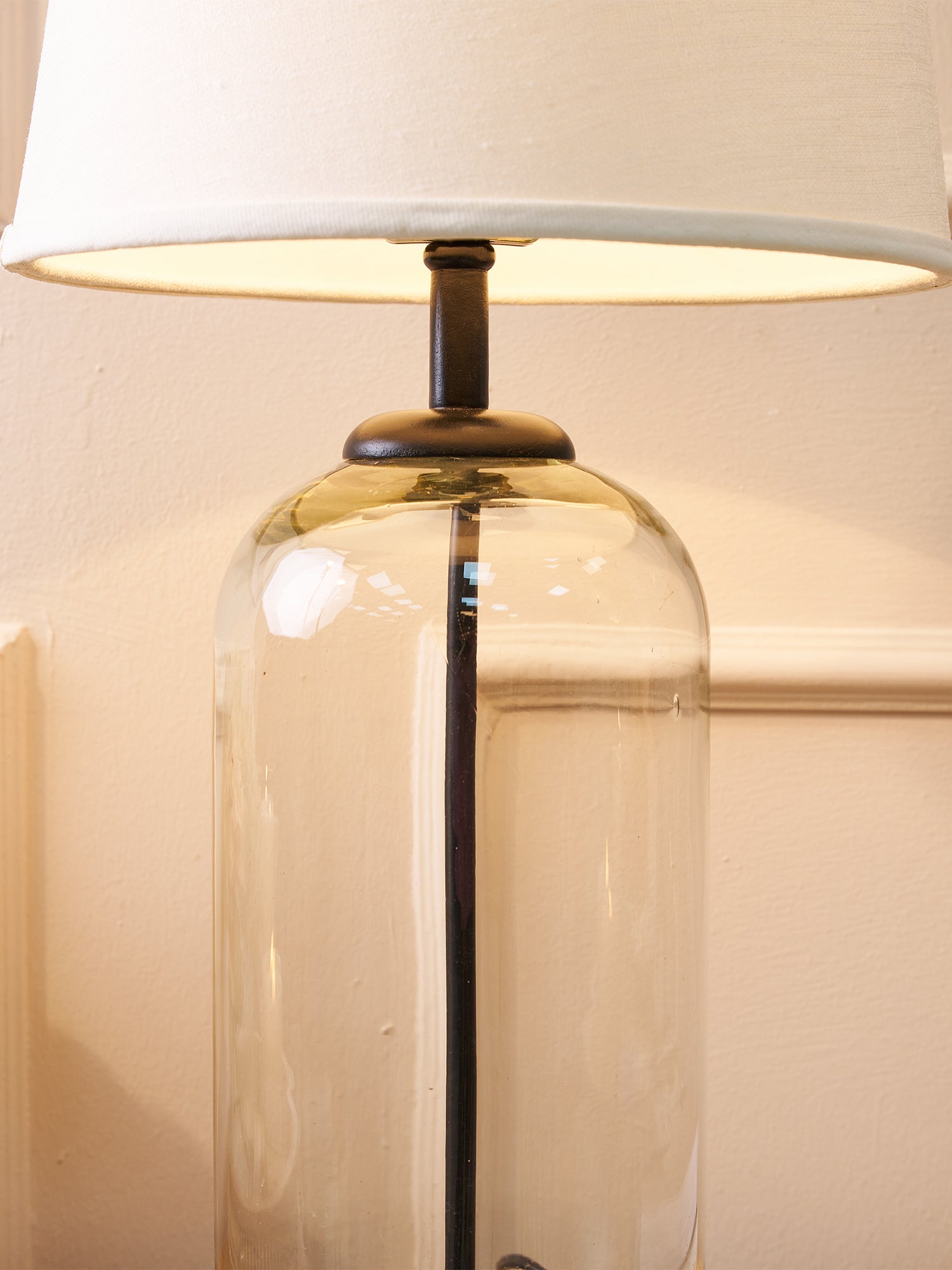 Noctis Smoke Glass Table Lamp