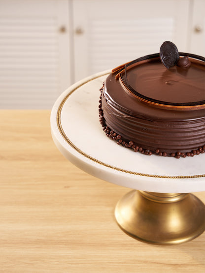 Eterna Marble Brass Cake Stand