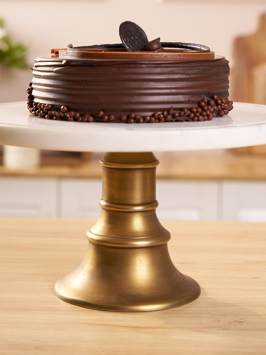 Eterna Marble Brass Cake Stand