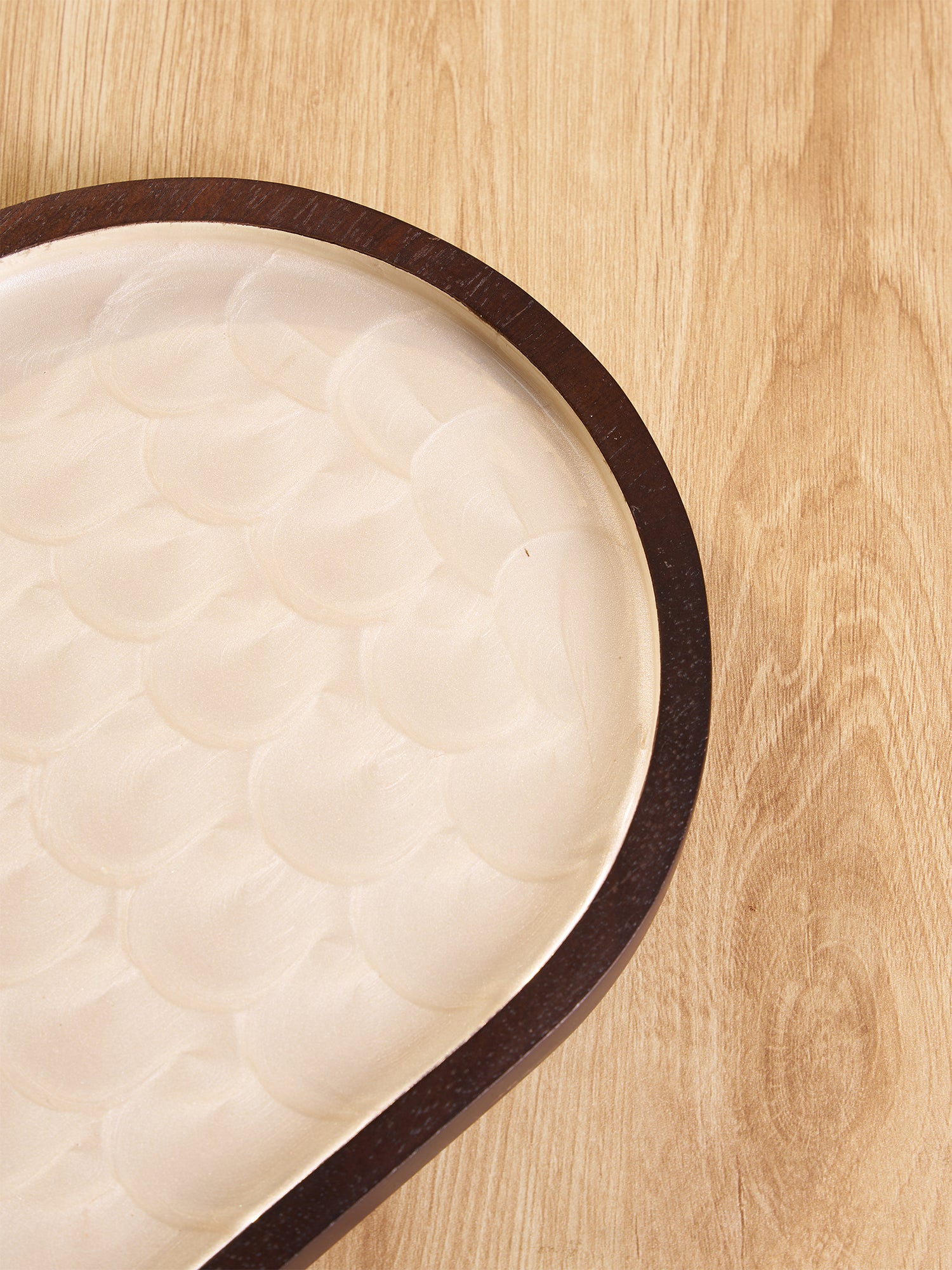 Walnut Luxe Enamel Platter