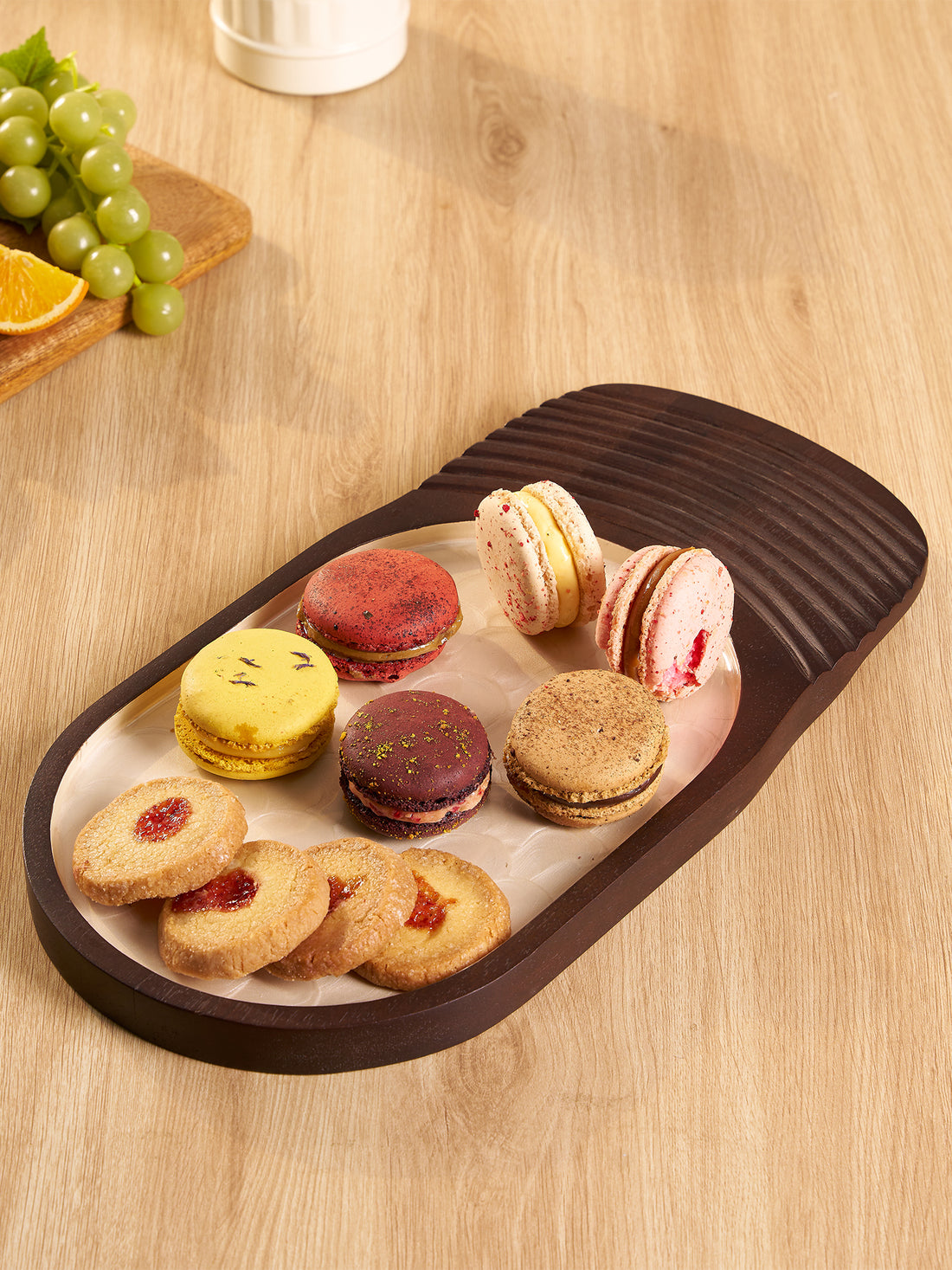 Walnut Charm Enamel Platter