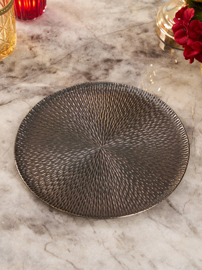 Bronze Aura Hammered Platter