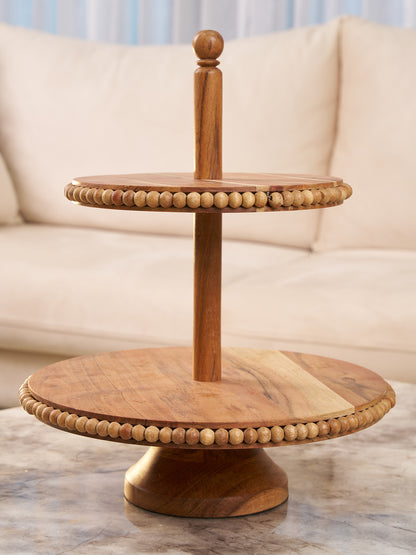 Beaded Tiered Cake Stand