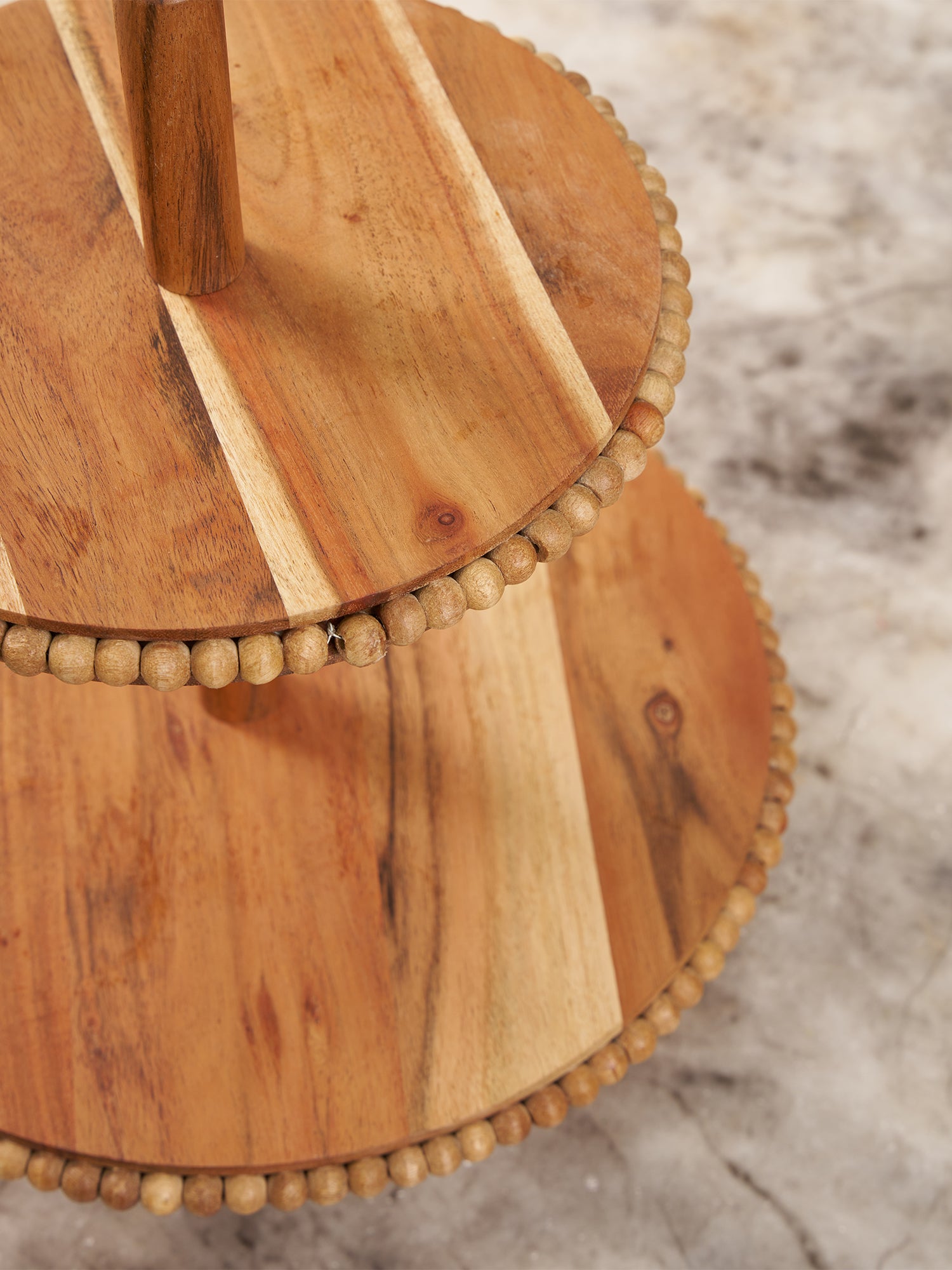 Beaded Tiered Cake Stand