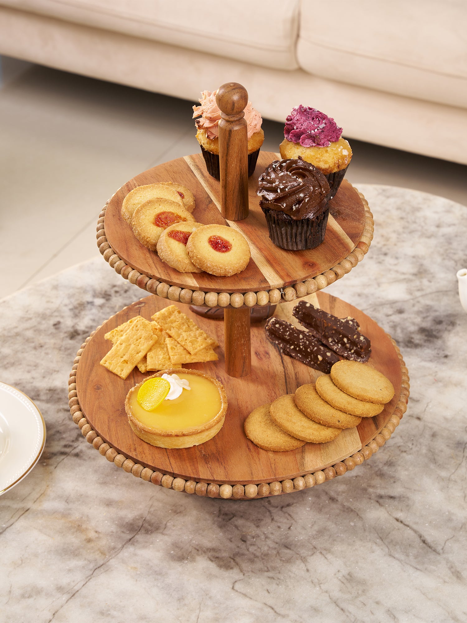 Beaded Tiered Cake Stand – In My Element