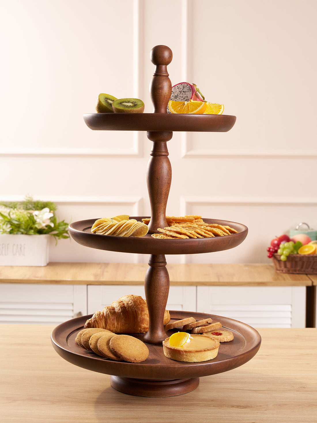 Heritage Stainwood Cake Stand