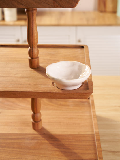 Savanna Tiered Acacia Cake Stand