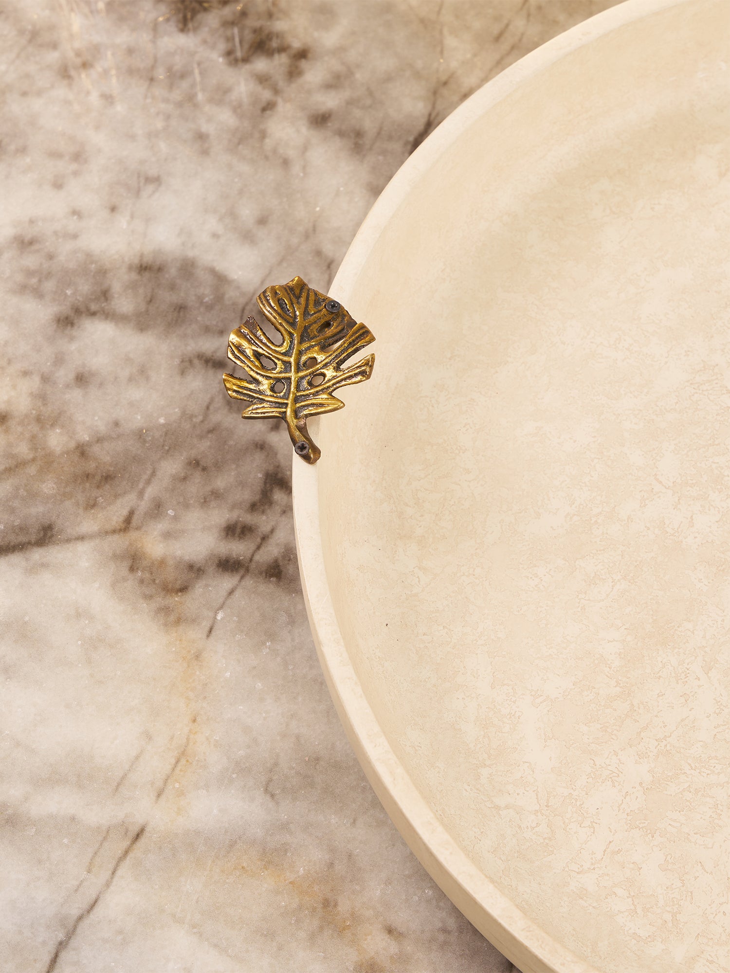 Solana Leaf Accent Wood Bowl