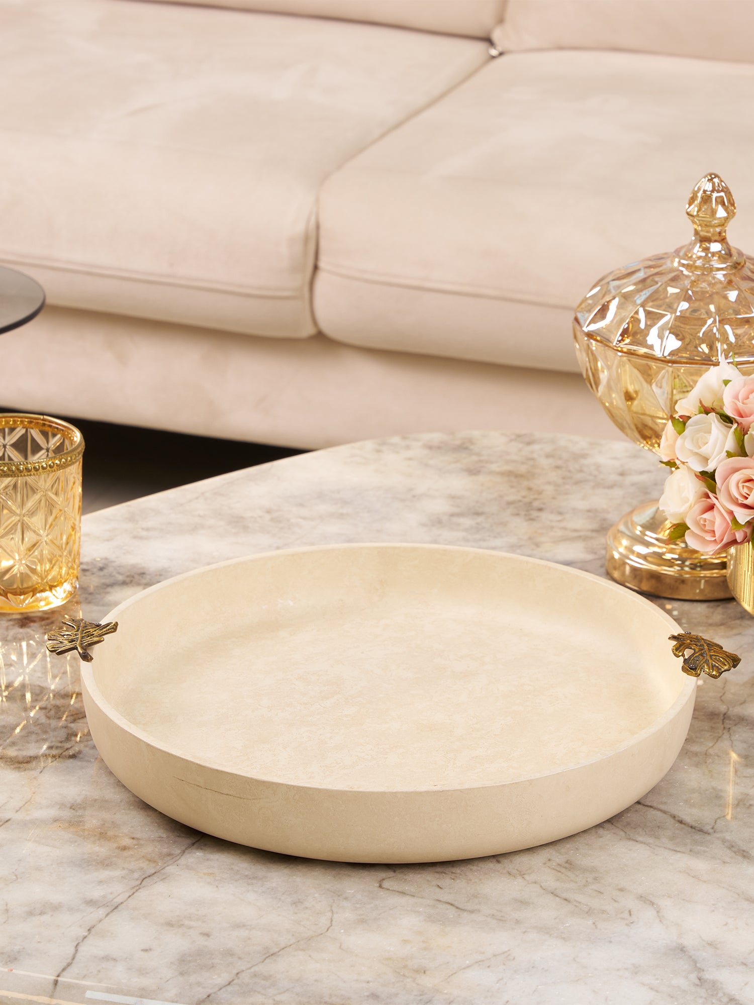 Solana Leaf Accent Wood Bowl