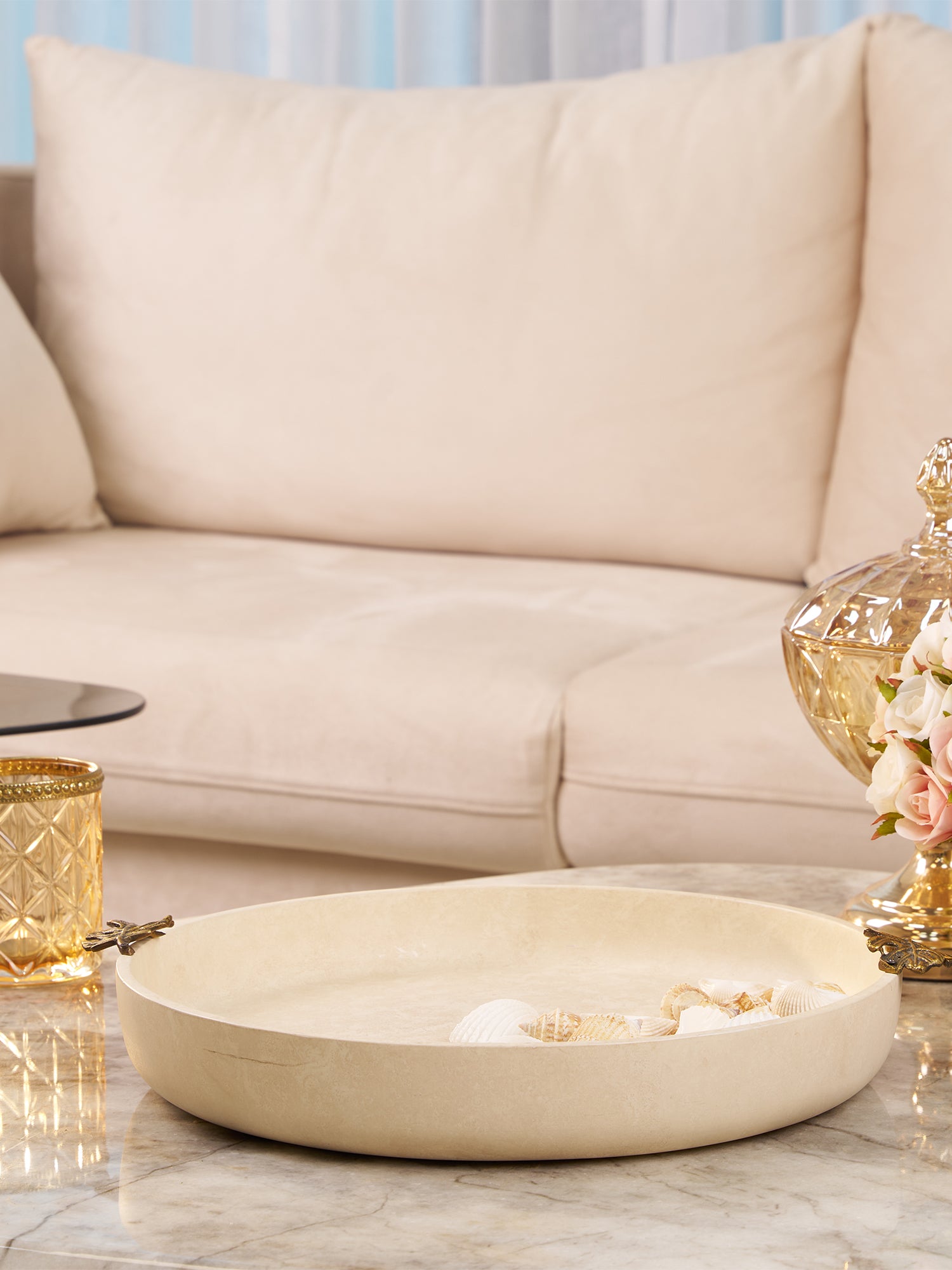 Solana Leaf Accent Wood Bowl