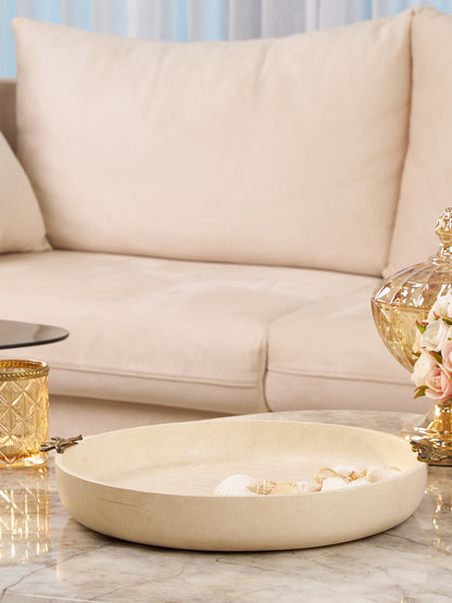 Solana Leaf Accent Wood Bowl