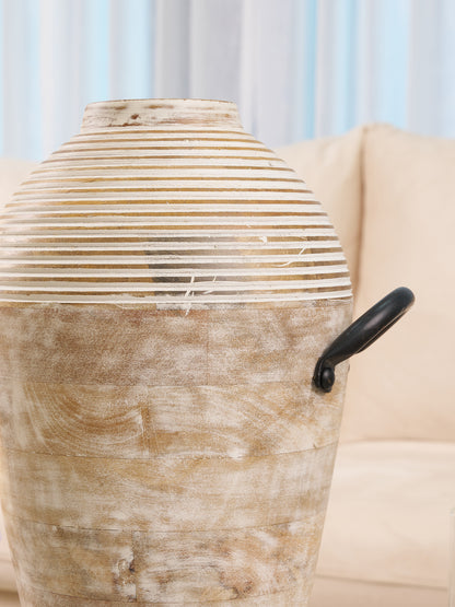 Arden Whitewood Handle Vase