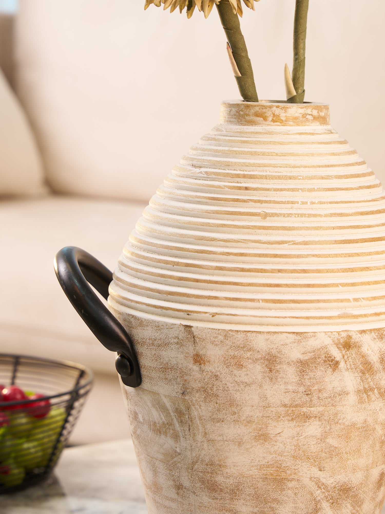 Arden Petite Whitewood Vase