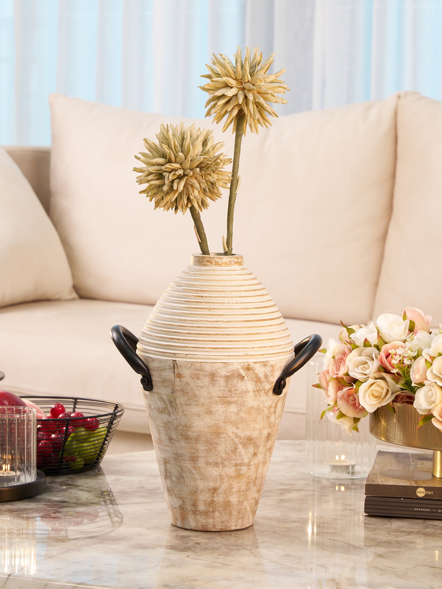 Arden Petite Whitewood Vase